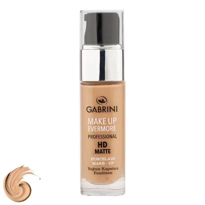 کرم پودر مایع کابرینی مدل HD شماره 03 مناسب برای انواع پوست حجم 30 میلی‌لیتر