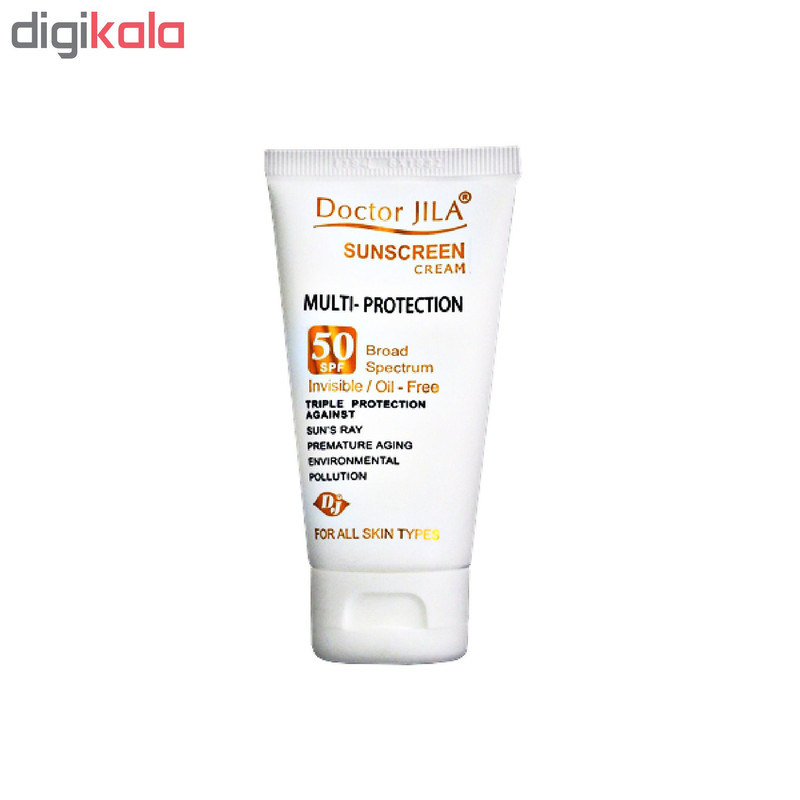 کرم ضد آفتاب دکتر ژیلا سری Multi Protection مدل Invisible حجم ۵۰ میلی لیتر