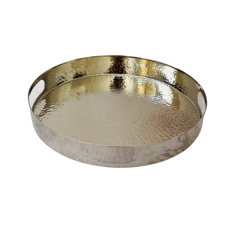 سینی مسی مدل لب پهن کد ZH413 