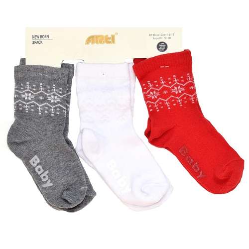 جوراب بچه گانه آرتی مدل D107 مجموعه 3 عددی