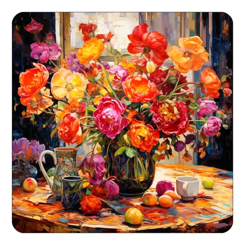 مگنت کاکتی طرح نقاشی رنگ روغن مدل mp73378