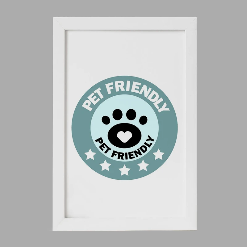 تابلو خندالو مدل حمایت از حیوانات کد 27339