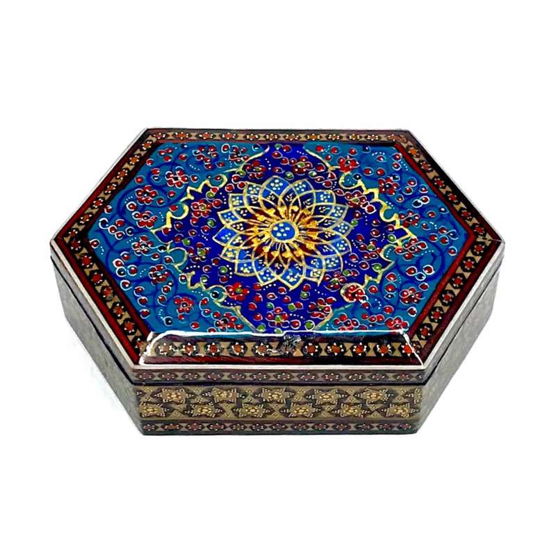 جعبه جواهرات مدل خاتم کاری کد a42