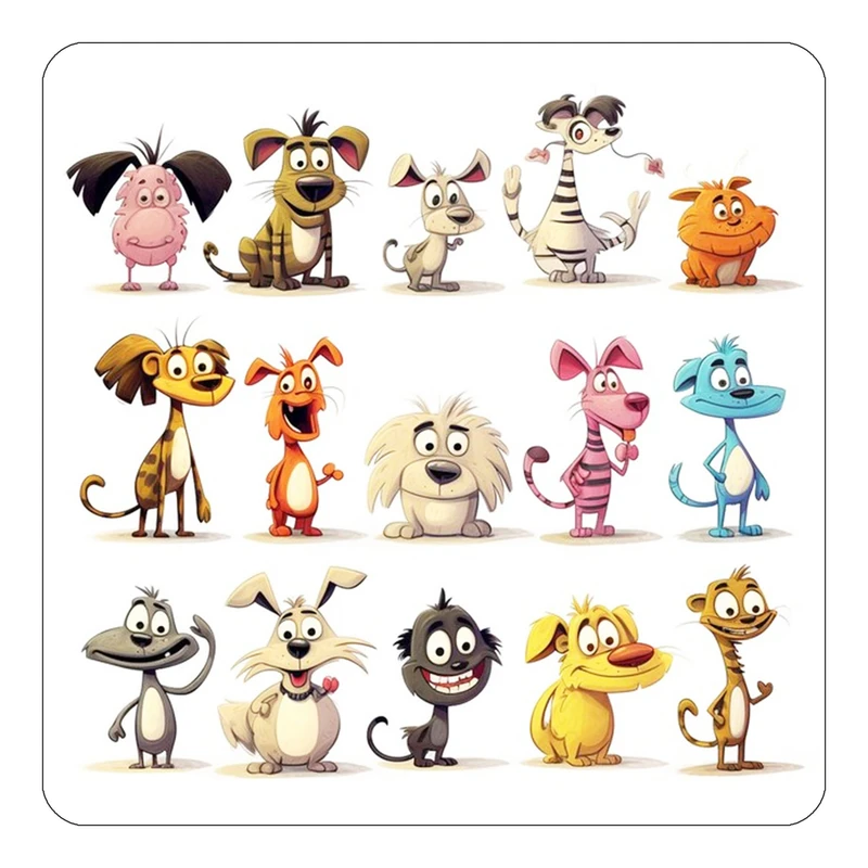 مگنت کاکتی طرح حیوانات کارتونی مدل mp27714