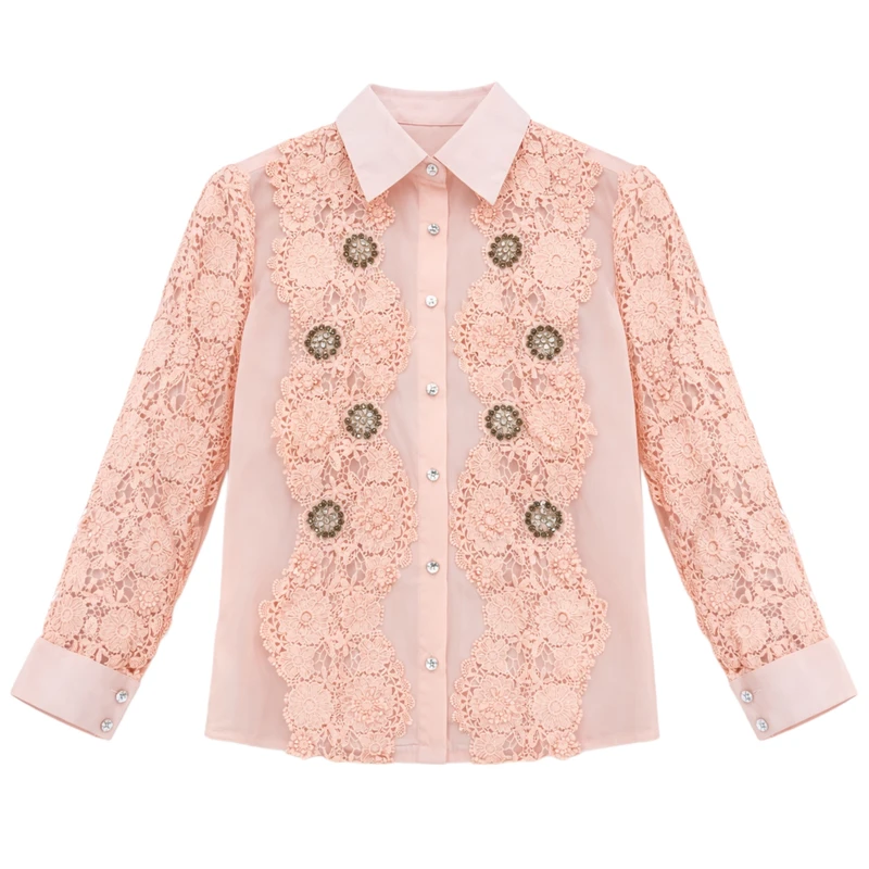 شومیز آستین بلند یقه برگردان زنانه مدل MND1997