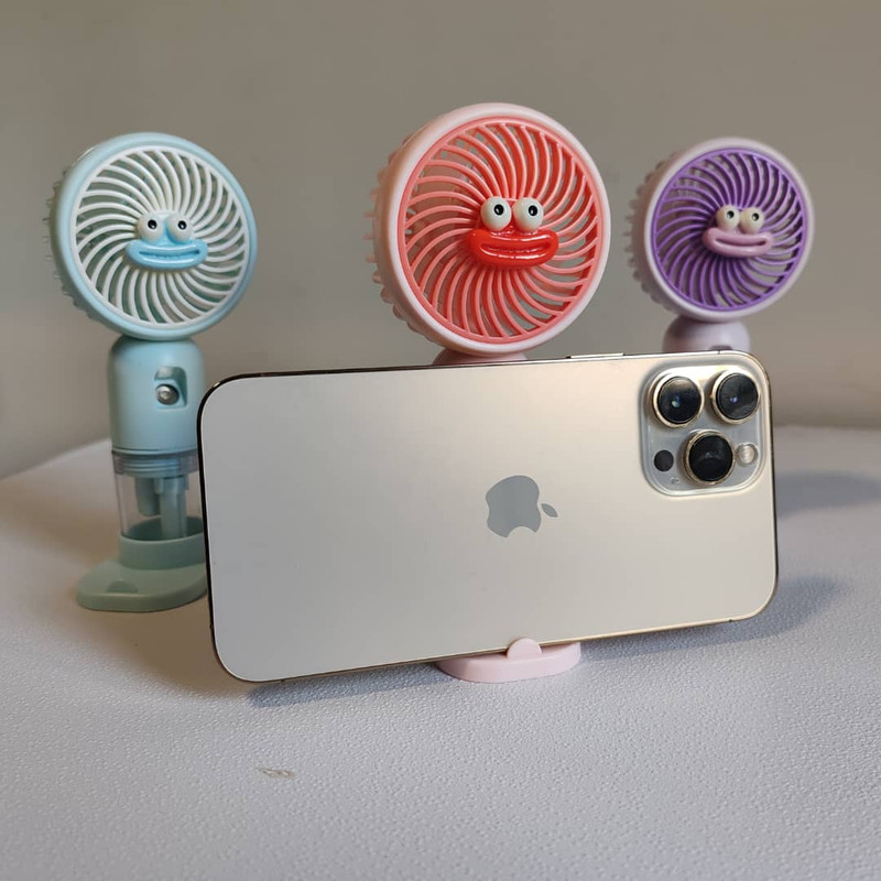 پنکه شارژی مدل مه پاش کد EAPYBARA FAN ظرفیت 500 میلی آمپر ساعت