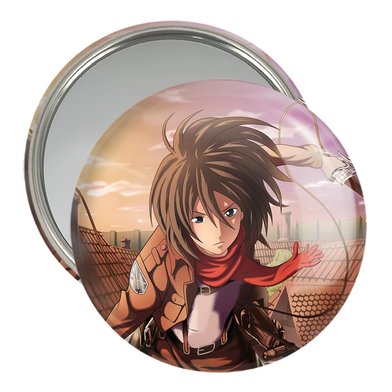 آینه جیبی خندالو مدل میکاسا اکرمن انیمه اتک آن تایتان Attack on Titan  کد 18528
