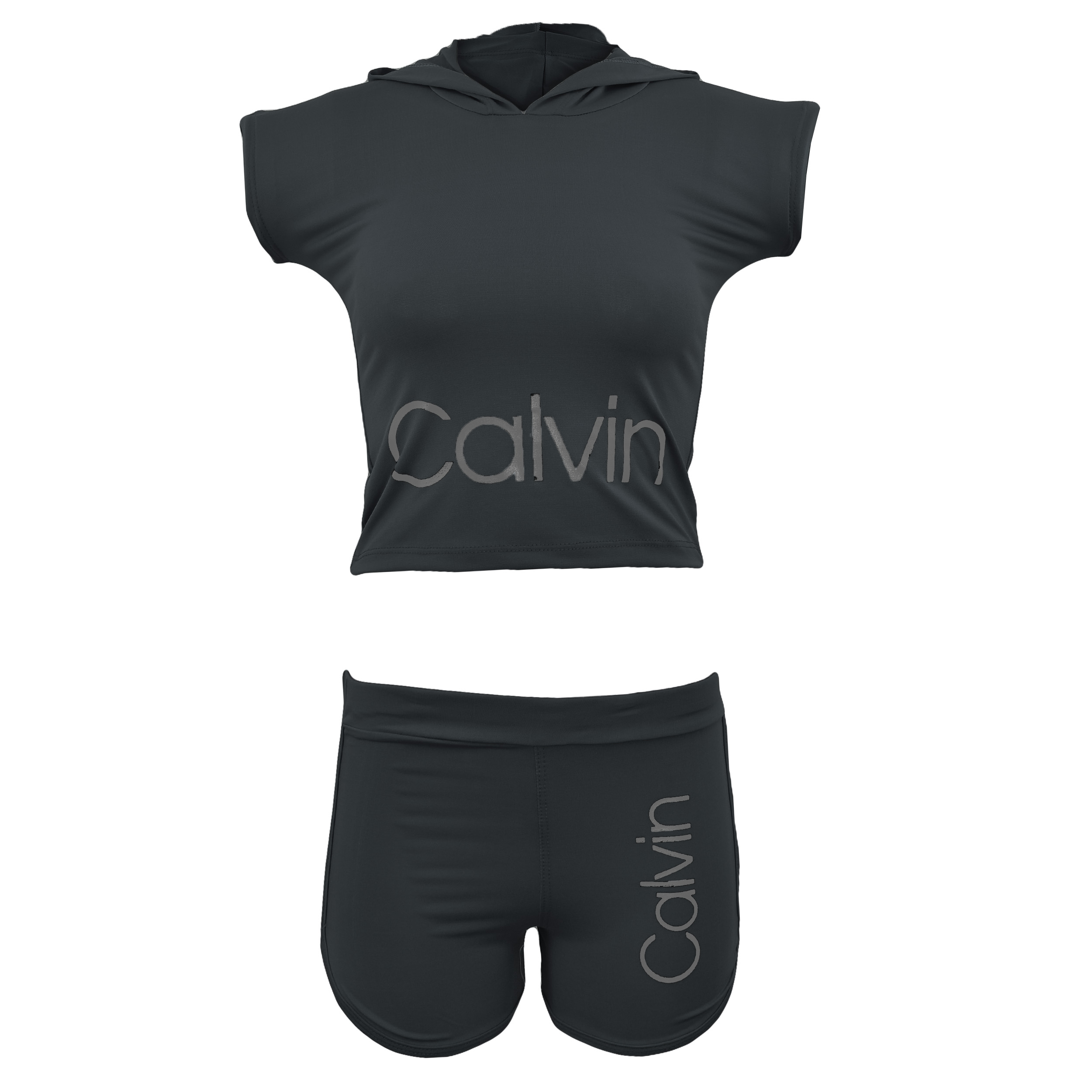 ست نیم تنه و شلوارک ورزشی زنانه کد CN-KH