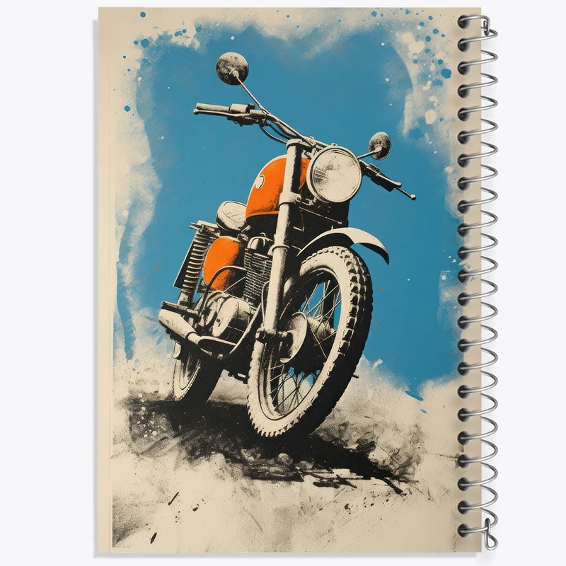 دفتر شطرنجی 50 برگ خندالو مدل موتور سیکلت کد F2706