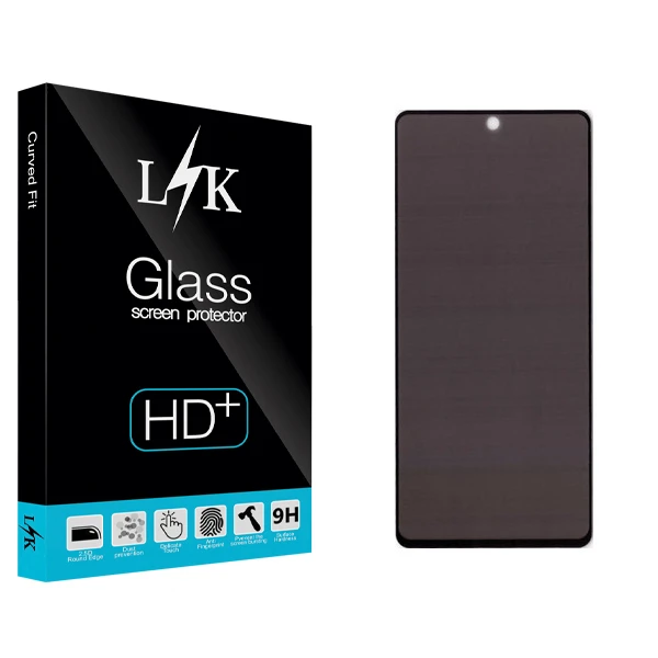 محافظ صفحه نمایش حریم شخصی ال کی مدل Hard glass مناسب برای گوشی موبایل شیائومی Redmi Note 9 Pro / Note 9S