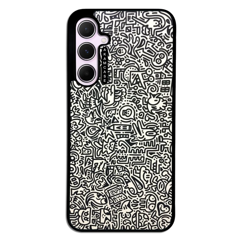 کاور آکام مدل AMC-WSGA35-DOODLE17 مناسب برای گوشی موبایل سامسونگ Galaxy A35
