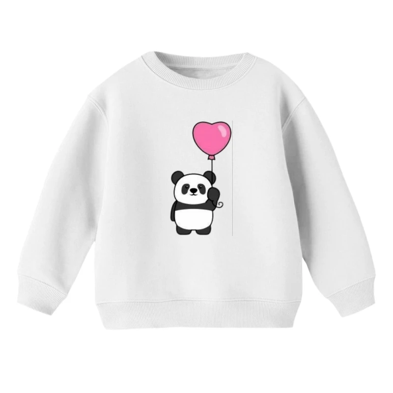 سویشرت بچگانه مدل پاندا و بادکنک قلبی