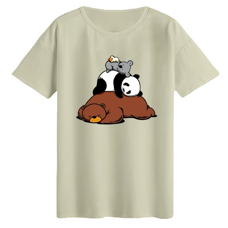 تی‌شرت لانگ آستین کوتاه زنانه مدل تنبل ها