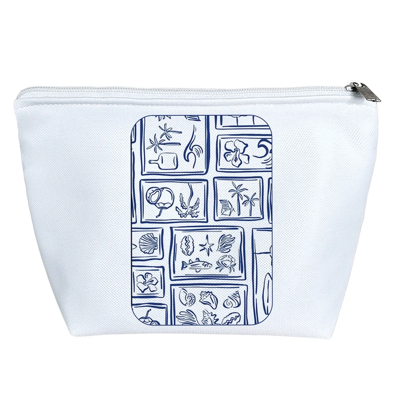 کیف لوازم آرایش دخترانه خندالو مدل کلکسیون دریایی کد 9312