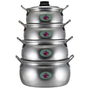 سرویس پخت و پز 8  پارچه روحی سروش مدل بادی دسته استیل