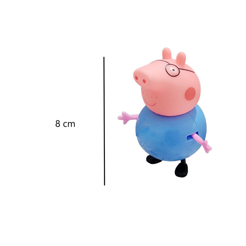 فیگور طرح پپاپیگ مدل Happy pig کد 200 مجموعه 6 عددی