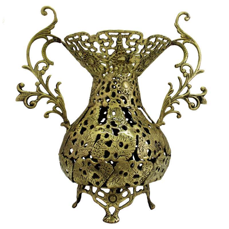 گلدان برنجی مدل تپل کد S-4165