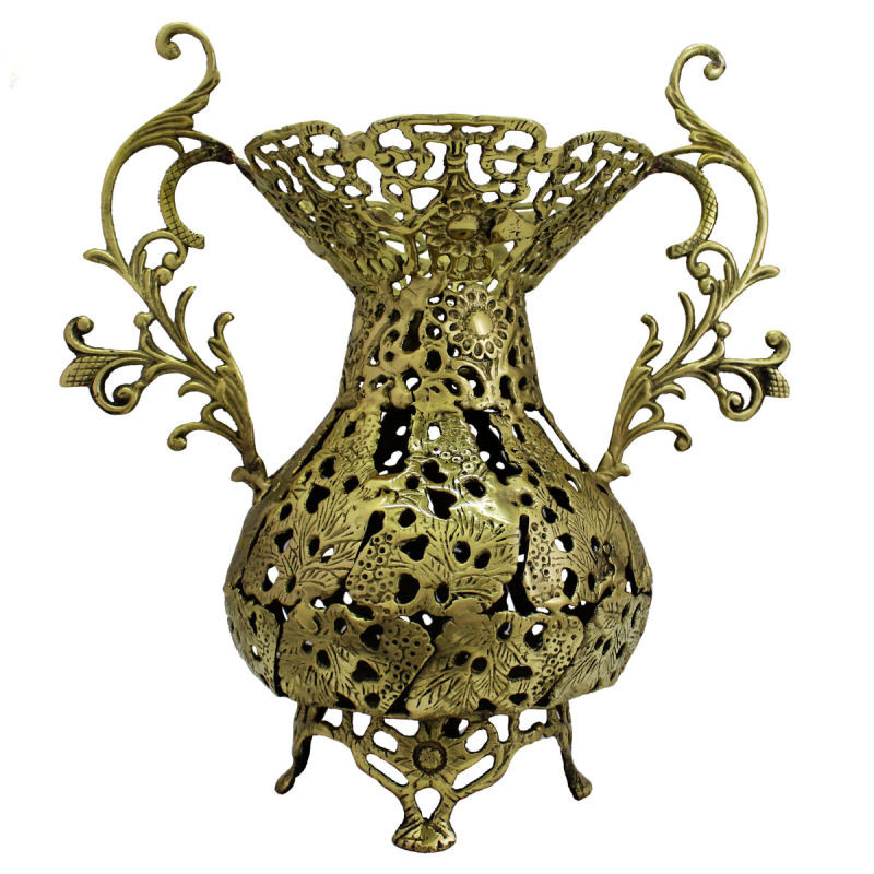 گلدان برنجی مدل تپل کد S-4165