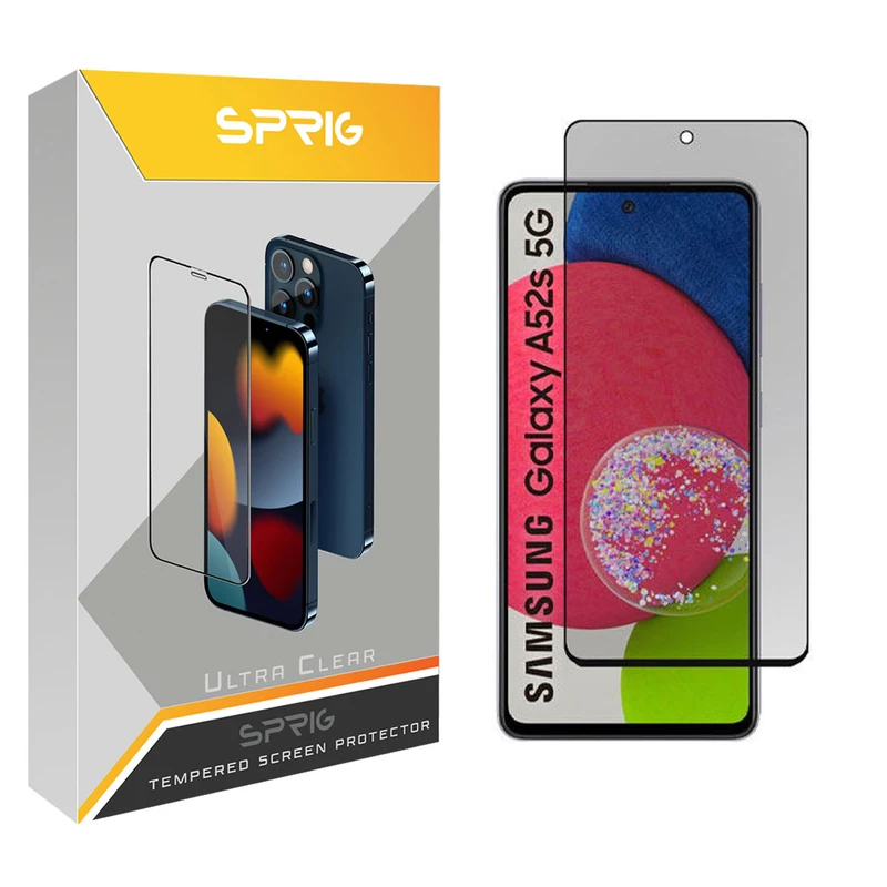 محافظ صفحه نمایش حریم شخصی اسپریگ مدل PRVSP مناسب برای گوشی موبایل سامسونگ Galaxy A52 5G / A52s 5G