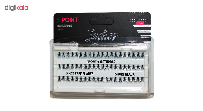 مژه مصنوعی 2پوینت مدل 2PJ-Short بسته 60 عددی