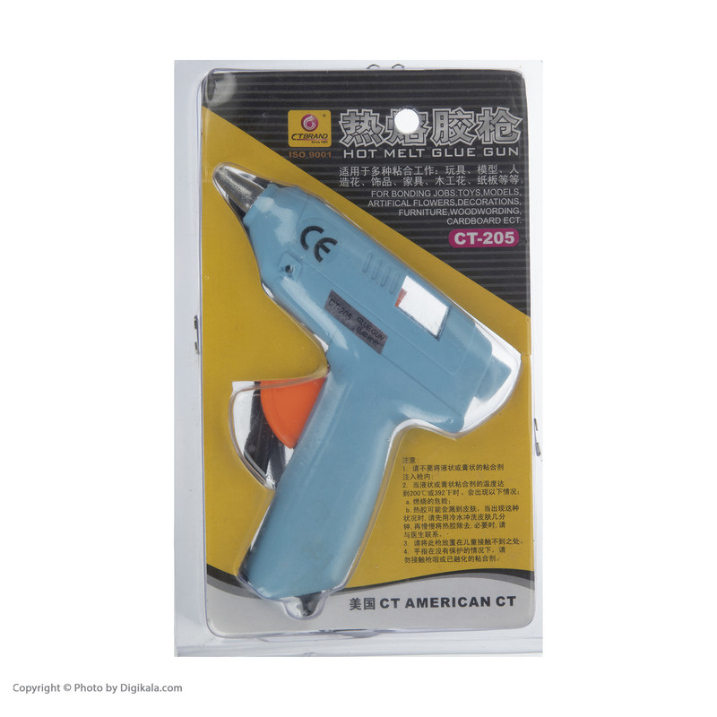 دستگاه چسب تفنگی مدل CT-205A بسته 2 عددی دستگاه چسب تفنگی مدل CT-205A بسته 2 عددی