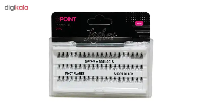 مژه مصنوعی 2پوینت مدل 2PK-short بسته 60 عددی