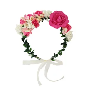 تاج مو دخترانه مدل شکوفه رز کد O456