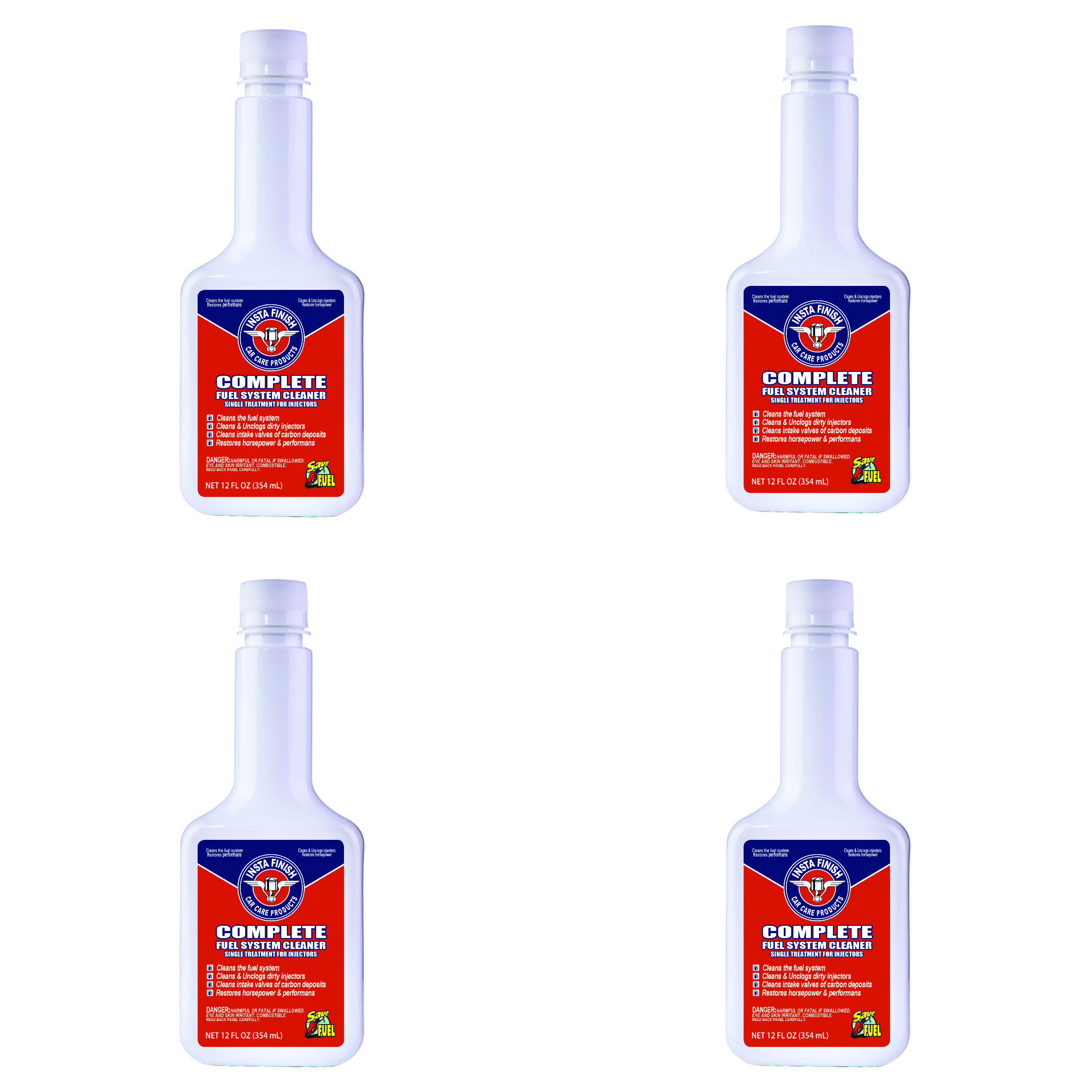 مکمل انژکتورشوی اینستا فینیش کد IFCC04 بسته 4 عددی