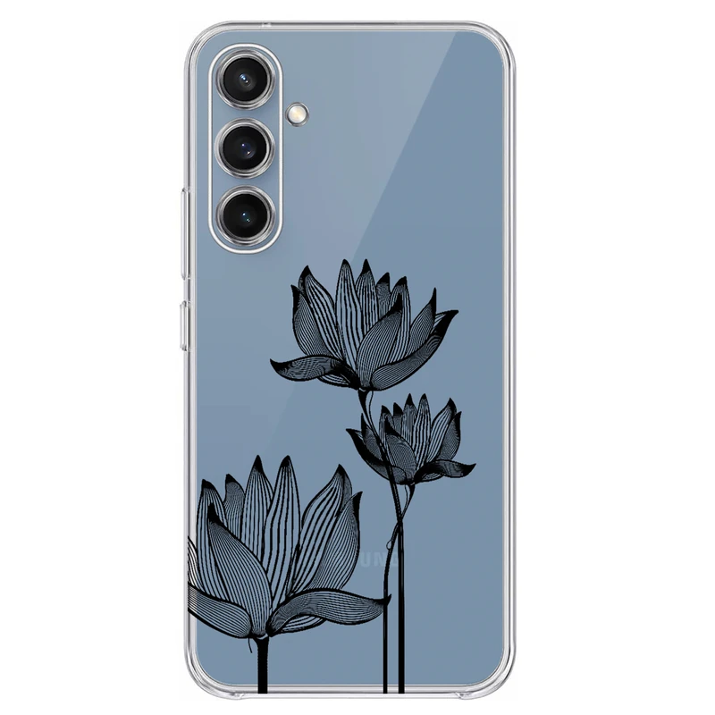 کاور مگافون طرح گل مدل C47-B مناسب برای گوشی موبایل سامسونگ Galaxy S23 FE