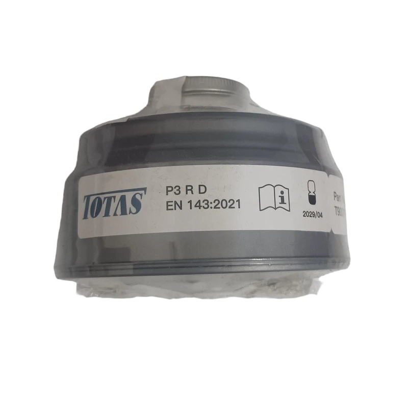 فیلتر ماسک ایمنی توتاص مدل پیچی بزرگ ضد ذره و باکتری کد P3 R D
