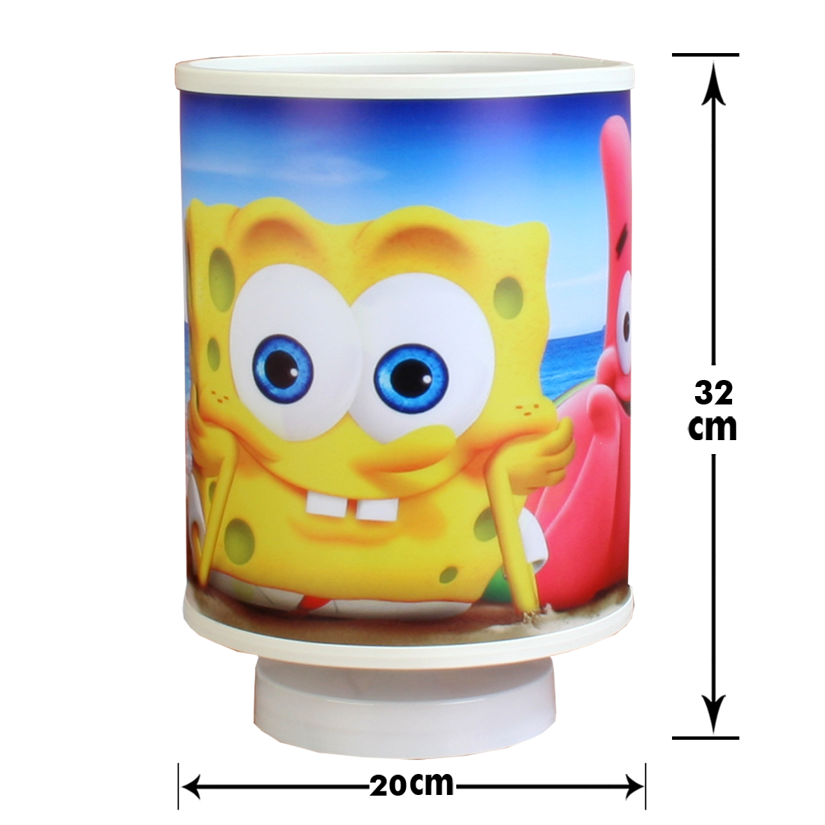 آباژور رومیزی کودک مدل باب اسفنجی