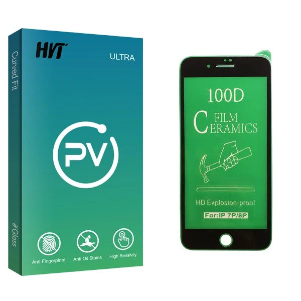 محافظ صفحه نمایش سرامیکی اچ وی تی مدل PV glass مناسب برای گوشی موبایل اپل iPhone 8 Plus