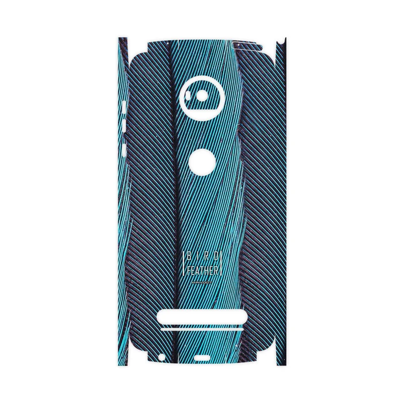 برچسب پوششی ماهوت مدل Turquoise feathers-FullSkin مناسب برای گوشی موبایل موتورولا Moto Z2 Play