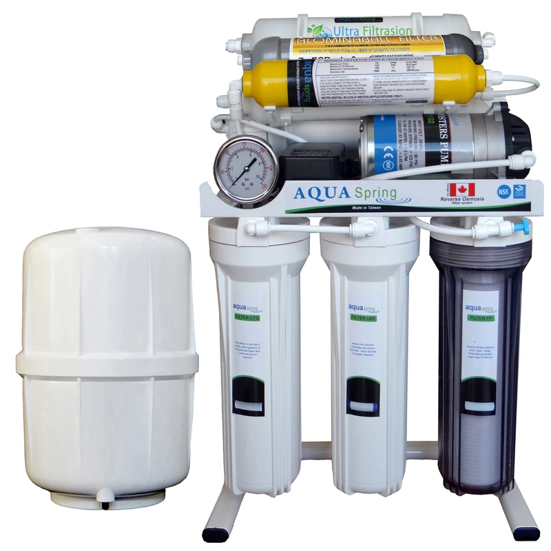 عکس شماره 2 : دستگاه تصفیه کننده آب آکوآ اسپرینگ مدل ro-nf7200 به همراه فیلتر تصفیه آب