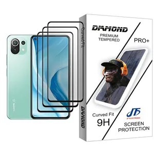 JF Diamond Glass MIX003 Screen Protector For Xiaomi Mi 11 Lite 5G Pack Of 3