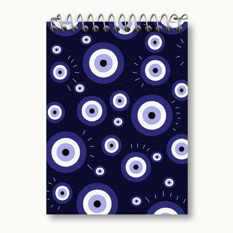 دفتر یادداشت 50 برگ خندالو مدل چشم نظر کد 22019