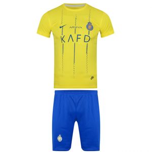 نقد و بررسی ست تی شرت و شلوارک ورزشی پسرانه طرح النصر مدل رونالدو2024 توسط خریداران