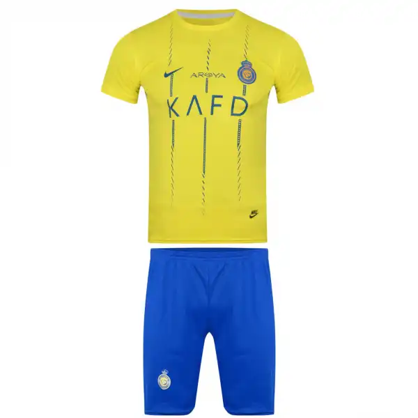 ست تیشرت و شلوارک ورزشی مردانه طرح النصر مدل رونالدو 2024