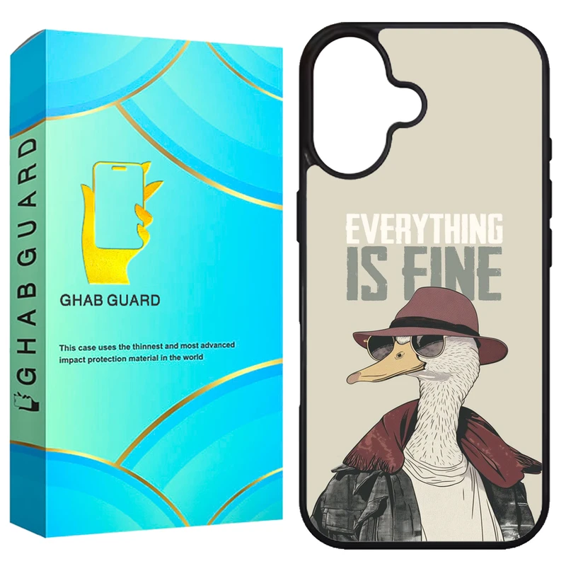 کاور قاب گارد طرح اردک مدل G16PL مناسب برای گوشی موبایل اپل iPhone 16 Plus