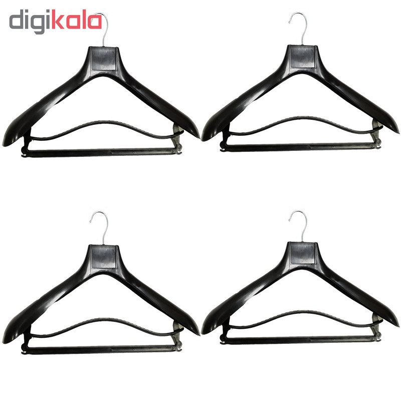 چوب لباسی مدل S40 بسته 4 عددی