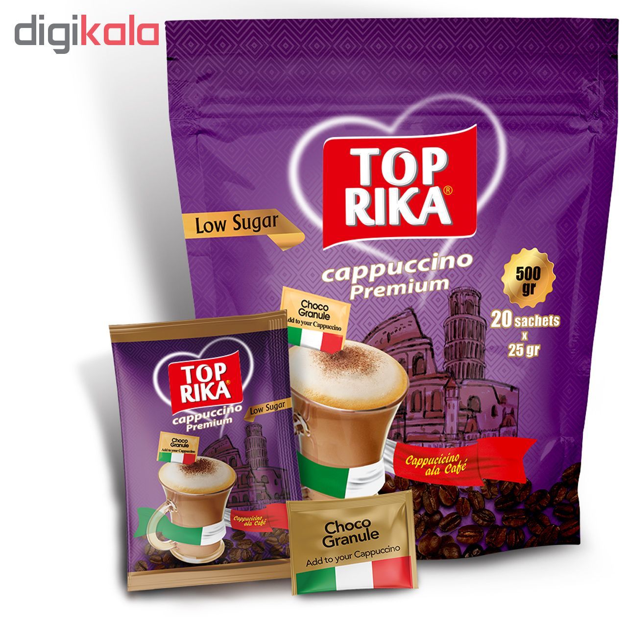 کاپوچینو تاپریکا مدل Premium بسته 20 عددی main 1 1