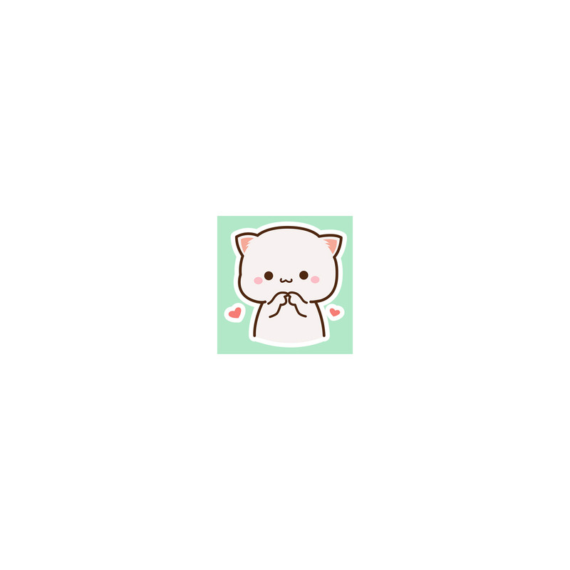 استیکر لپ تاپ لولو طرح گربه خجالتی کد 664