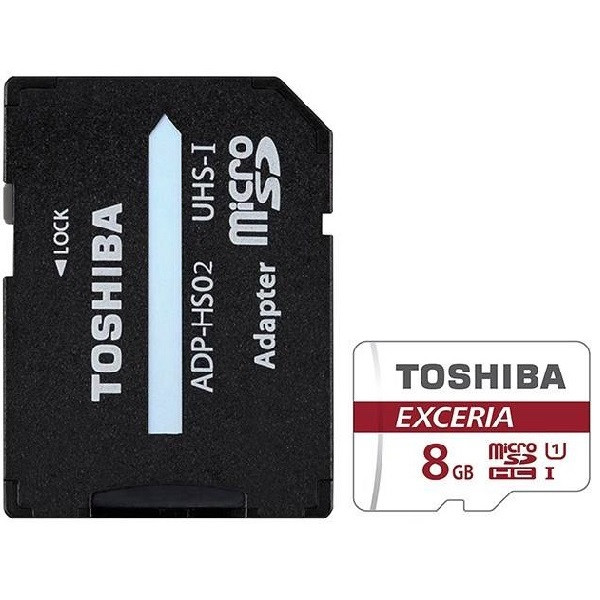تصویر کارت حافظه microSDHC توشیبا مدل EXCERIA M302-EA کلاس 10 استاندارد UHS-I U3 سرعت 90MBps همراه با آداپتور SD ظرفیت 8 گیگابایت