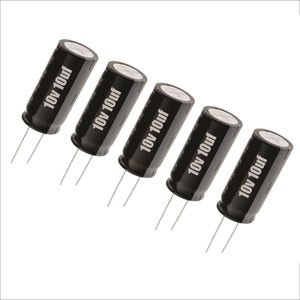 خازن الکترولیت 10 میکروفاراد مدل 16V بسته 5 عددی