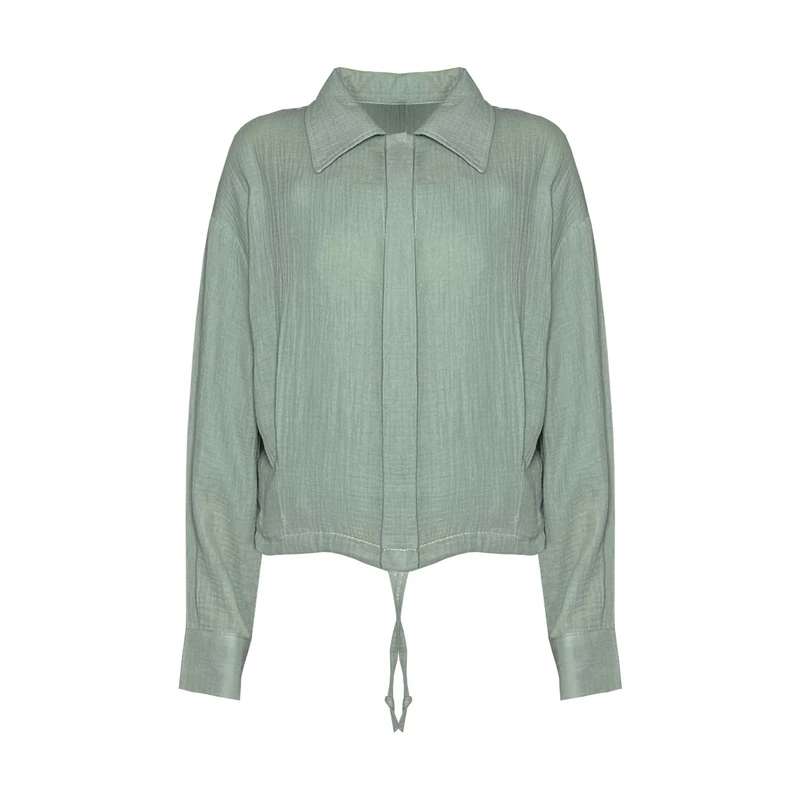 شومیز بدون آستین یقه برگردان زنانه مدل 8060