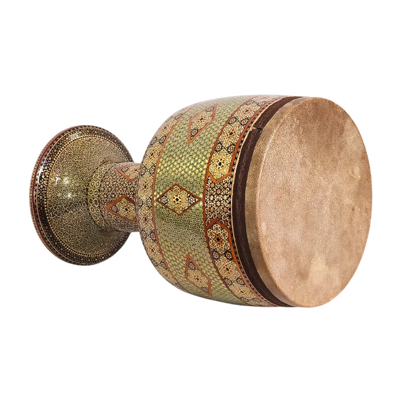 تنبک مدل ضربیت کلکسیونی گردو C-01 با قطر دهانه 27