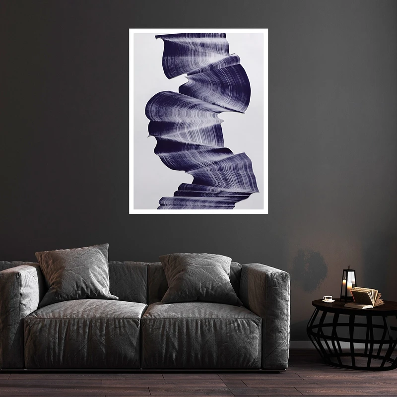 تابلو بکلیت طرح هنری و مدرن دکوراتیو ترکیبی تخیلی مدل W-bu5816 فریم سفید