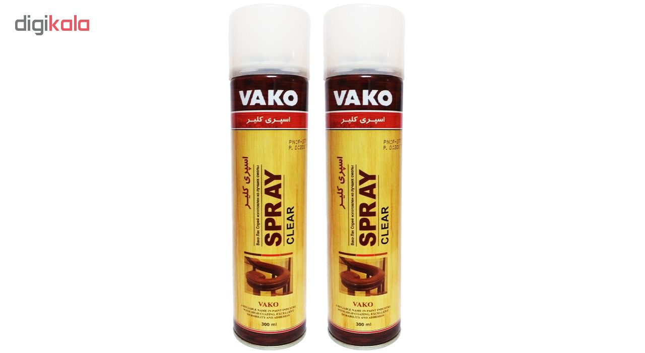 اسپری کلیر براق کننده و پاک کننده چوب و مبل واکو حجم 300 میلی لیتر بسته 2 عددی ( قیمت عمده )