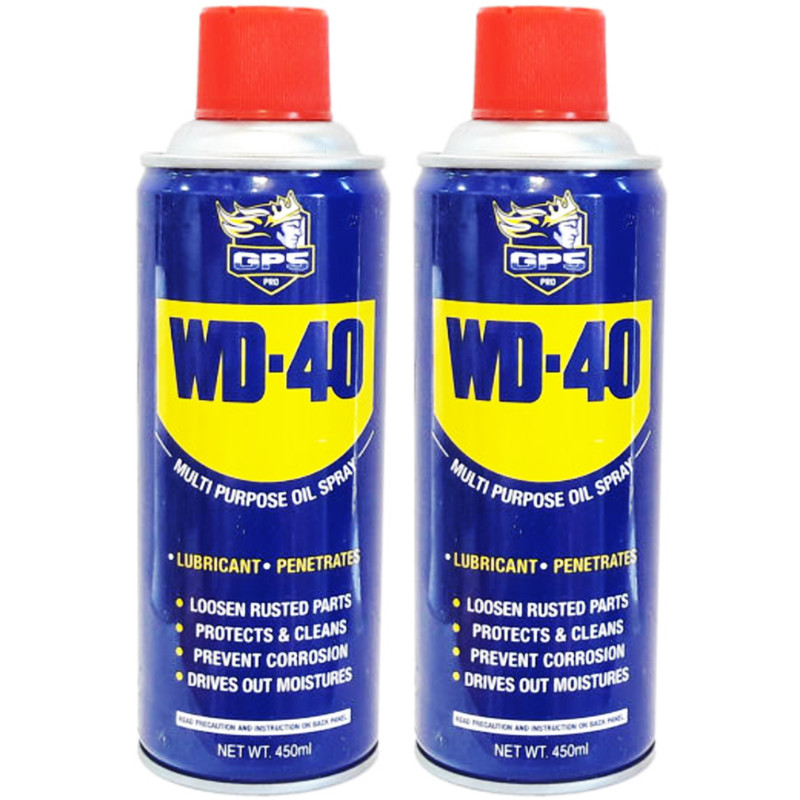 اسپری روان کننده و زنگ بر جی پی اس گل پخش مدل WD-40 حجم 450 میلی لیتر بسته 2 عددی اسپری روان کننده و زنگ بر جی پی اس گل پخش مدل WD-40 حجم 450 میلی لیتر بسته 2 عددی