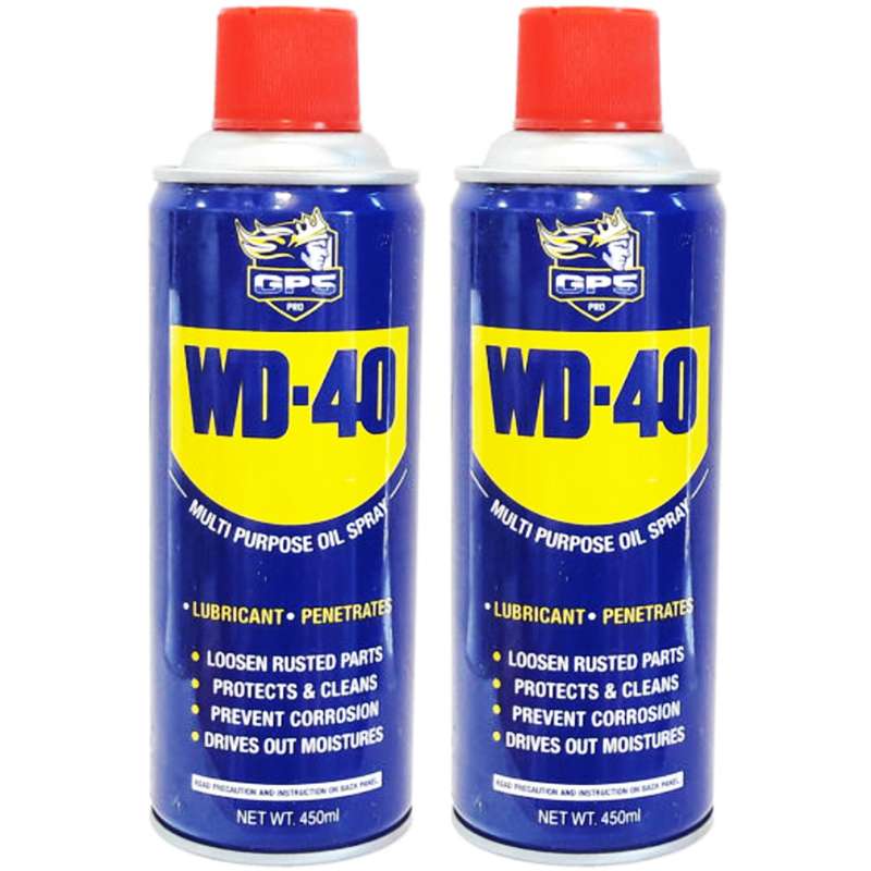 اسپری روان کننده و زنگ بر جی پی اس گل پخش مدل WD-40 حجم 450 میلی لیتر بسته 2 عددی اسپری روان کننده و زنگ بر جی پی اس گل پخش مدل WD-40 حجم 450 میلی لیتر بسته 2 عددی